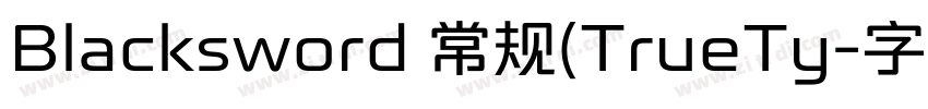 Blacksword 常规(TrueTy字体转换